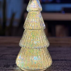 Glittering Glass Christmas Tree Decor